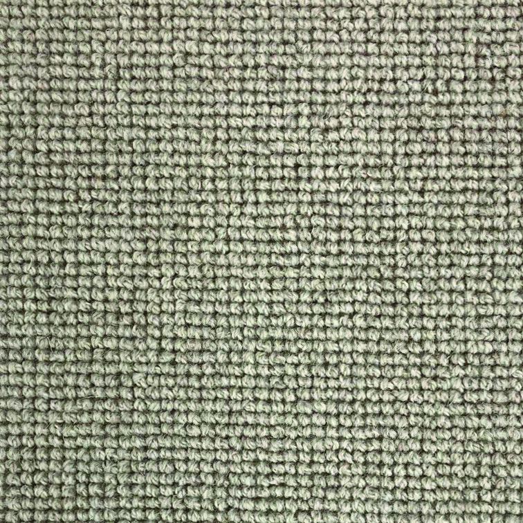 Loop pile tufted carpet in brown